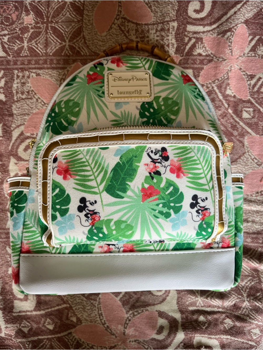 Loungefly Disney Parks Tropical Minnie Mini Backpack - Picture 2 of 2